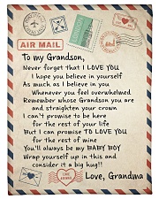 LOVELY BLANKET FOR YOUR GRANDSON FROM GRANDMA Small Fleece Blanket - 30" x 40" front