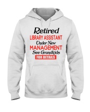 RETIRED LIBRARY ASSISTANT - GIFT FOR GRANDPARENTS Hooded Sweatshirt tile