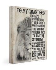 I AM THE STORM - SPECIAL GIFT FOR GRANDSON 11x14 Gallery Wrapped Canvas Prints front