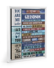 YOU ARE MY - SPECIAL GIFT FOR GRANDSON Floating Framed Canvas Prints White tile