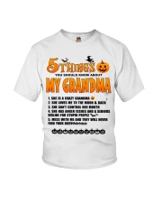 5 THINGS YOU SHOULD KNOW ABOUT MY GRANDMA - LOVELY GIFT FOR GRANDCHILD Youth T-Shirt tile