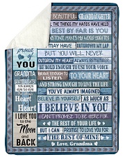 THE BEST BY FAR IS YOU - GRANDMA TO GRANDDAUGHTER Large Sherpa Fleece Blanket - 60" x 80" thumbnail