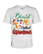BLESSED TO BE CALLED GRANDMA - PERFECT GIFT FOR GRANDMA V-Neck T-Shirt tile