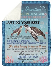 I LOVE YOU - GRANDMA TO GRANDSON Sherpa Fleece Blanket tile