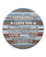 BELIEVE IN YOURSELF - LOVELY GIFT FOR GRANDSON Circle ornament - single (porcelain) front