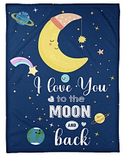 I LOVE YOU TO THE MOON AND BACK Small Fleece Blanket - 30" x 40" front