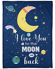 I LOVE YOU TO THE MOON AND BACK Fleece Blanket tile