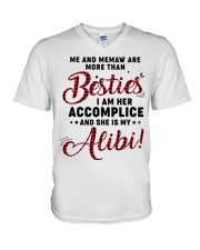 ME AND MEMAW ARE MORE THAN BESTIES V-Neck T-Shirt tile