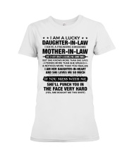 I AM A LUCKY DAUGHTER-IN-LAW Premium Fit Ladies Tee tile