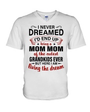 THE CUTEST GRANDKIDS - PERFECT GIFT FOR MOMMOM V-Neck T-Shirt tile