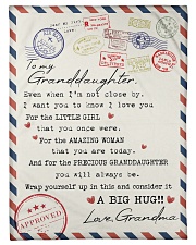 CONSIDER IT A BIG HUG - GIFT FOR GRANDDAUGHTER Small Fleece Blanket - 30" x 40" front
