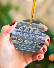 JUST DO YOUR BEST - GREAT GIFT FOR GRANDDAUGHTER Circle ornament - single (porcelain) aos-circle-ornament-single-porcelain-lifestyles-09