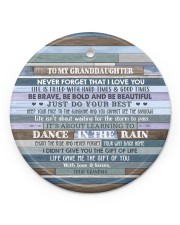JUST DO YOUR BEST - GREAT GIFT FOR GRANDDAUGHTER Circle ornament - single (porcelain) front