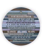 JUST DO YOUR BEST - GREAT GIFT FOR GRANDDAUGHTER Circle ornament - single (wood) thumbnail
