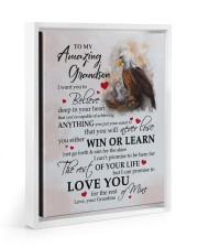 YOU WILL NEVER LOSE - GREAT GIFT FOR GRANDSON Floating Framed Canvas Prints White tile