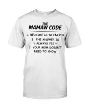 THE MAMAW CODE - BEDTIME IS WHENEVER Premium Fit Mens Tee tile
