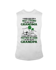 I Asked God For A Best Friend - Amazing Gift For Grandchild Sleeveless Tee tile