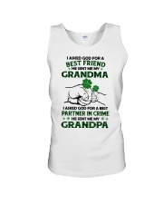 I Asked God For A Best Friend - Amazing Gift For Grandchild Unisex Tank tile