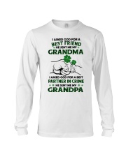 I Asked God For A Best Friend - Amazing Gift For Grandchild Long Sleeve Tee tile
