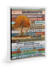 THE SUNSHINE - BEST GIFT FOR GRANDDAUGHTER Floating Framed Canvas Prints White tile