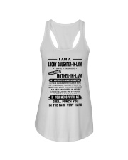 I AM A LUCKY DAUGHTER-IN-LAW Ladies Flowy Tank tile
