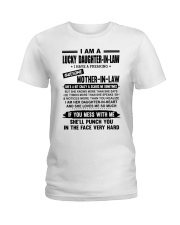 I AM A LUCKY DAUGHTER-IN-LAW Ladies T-Shirt tile