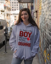 He Calls Me Grammie - Perfect Gift For Grammie Hooded Sweatshirt lifestyle-unisex-hoodie-front-1