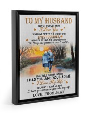 OUR LIVES TOGETHER - PERFECT GIFT FOR HUSBAND 11x14 Black Floating Framed Canvas Prints thumbnail