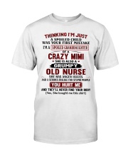 I'M A SPOILED GRANDDAUGHTER OF A CRAZY MIMI Premium Fit Mens Tee tile
