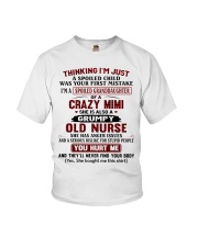 I'M A SPOILED GRANDDAUGHTER OF A CRAZY MIMI Youth T-Shirt front