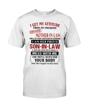 MESS WITH ME - SPECIAL GIFT FOR SON-IN-LAW Premium Fit Mens Tee tile