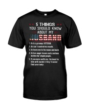 5 THINGS YOU SHOULD KNOW ABOUT MY HUSBAND Premium Fit Mens Tee tile