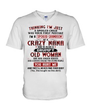 I'M JUST A SPOILED CHILD - BEST GIFT FOR GRANDSON V-Neck T-Shirt tile
