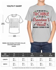 IT'S MY GRANDMA'S FAULT - AMAZING GIFT FOR GRANDCHILD Youth T-Shirt custom-t-shirts-youth-lifestyle-front-04