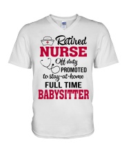 RETIRED NURSE - PERFECT GIFT FOR NURSE V-Neck T-Shirt tile