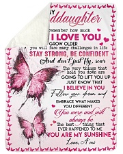 FOLLOW YOUR DREAM - A'MI TO GRANDDAUGHTER Sherpa Fleece Blanket tile