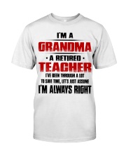 I'M A RETIRED TEACHER - PERFECT GIFT FOR GRANDMA Premium Fit Mens Tee tile