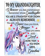 STRAIGHTEN YOUR CROWN- BEST GIFT FOR GRANDDAUGHTER 11x17 Poster front
