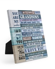 I LOVE YOU - AMAZING GIFT FOR GRANDSON Easel-Back Gallery Wrapped Canvas tile