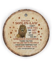 THANK YOU - BEST GIFT FOR SON-IN-LAW Circle Ornament (Wood tile