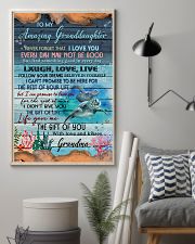 I LOVE YOU - BEST GIFT FOR GRANDDAUGHTER 11x17 Poster lifestyle-poster-1