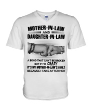 MOTHER-IN-LAW AND DAUGHTER-IN-LAW V-Neck T-Shirt tile