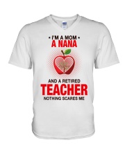 NOTHING SCARES ME - PERFECT GIFT FOR NANA V-Neck T-Shirt tile