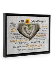 BELIEVE IN YOURSELF - BEST GIFT FOR GRANDDAUGHTER Floating Framed Canvas Prints Black tile