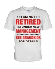 I'M NOT RETIRED - AMAZING GIFT FOR GRANDMA V-Neck T-Shirt tile