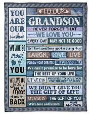BELIEVE IN YOURSELF - AMAZING GIFT FOR GRANDSON Small Fleece Blanket - 30" x 40" front