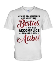 MORE THAN BESTIES - GIFT FOR YOUR GRANDCHILDREN V-Neck T-Shirt tile