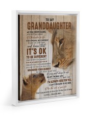 IT'S OK TO BE DIFFERENT - GIFT FOR GRANDDAUGHTER Floating Framed Canvas Prints White tile