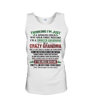 I'm A Spoiled Grandson Of A Crazy Grandma Unisex Tank tile