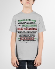 I'm A Spoiled Grandson Of A Crazy Grandma Youth T-Shirt garment-youth-tshirt-front-01